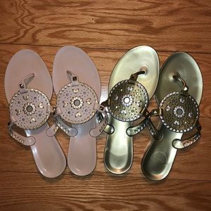 jack Rodgers jelly sandals LEFT PAIR ONLY